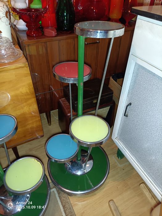 Kwietniki Metalowy Prl Vintage