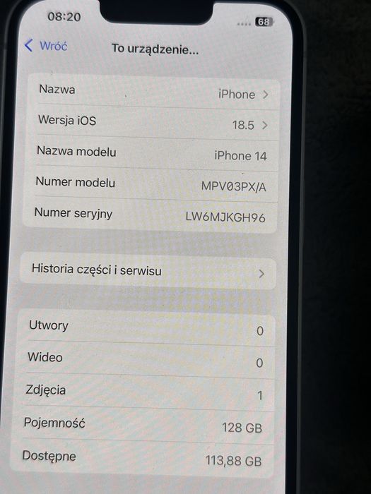 iPhone 14 100% baterii