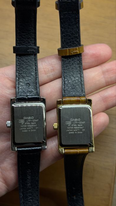 Casio годинник чорний/коричневий