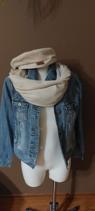 Komplet damski beret z chustą