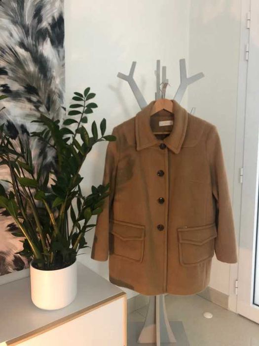 Casaco quente de cor creme da Pooze, Tamanho 44.