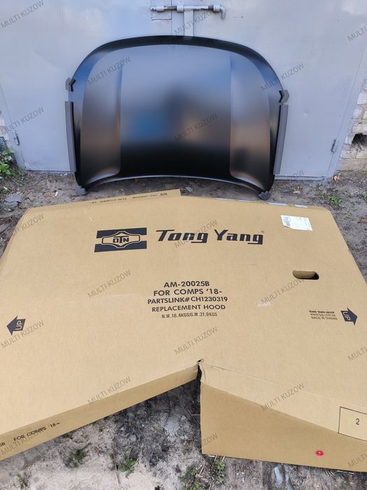 Капот компас 17-20 68243955AB jeep compass сталь алюміній Tong Yang