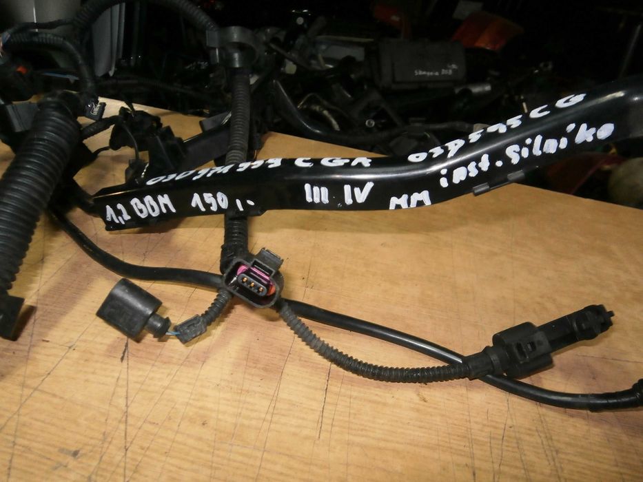 seat ibiza III IV 1,2 BBM instalacja wiązka silnika