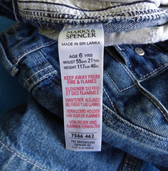 Krótkie spodenki jeans chłopięce