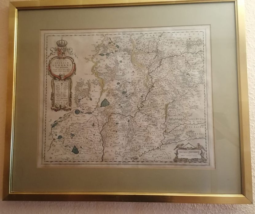 Mapa księstwa głogowskiego