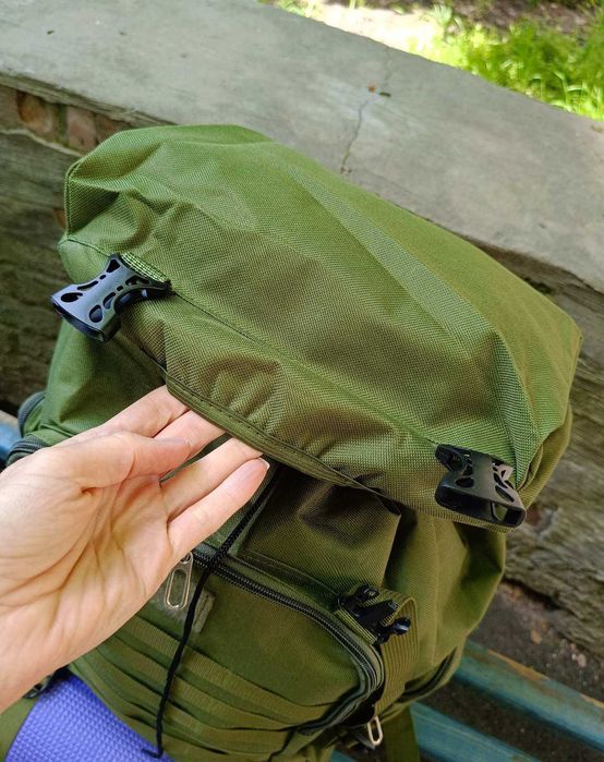 Зелений рюкзак хакі 60 л, вещмешок, баул армійський