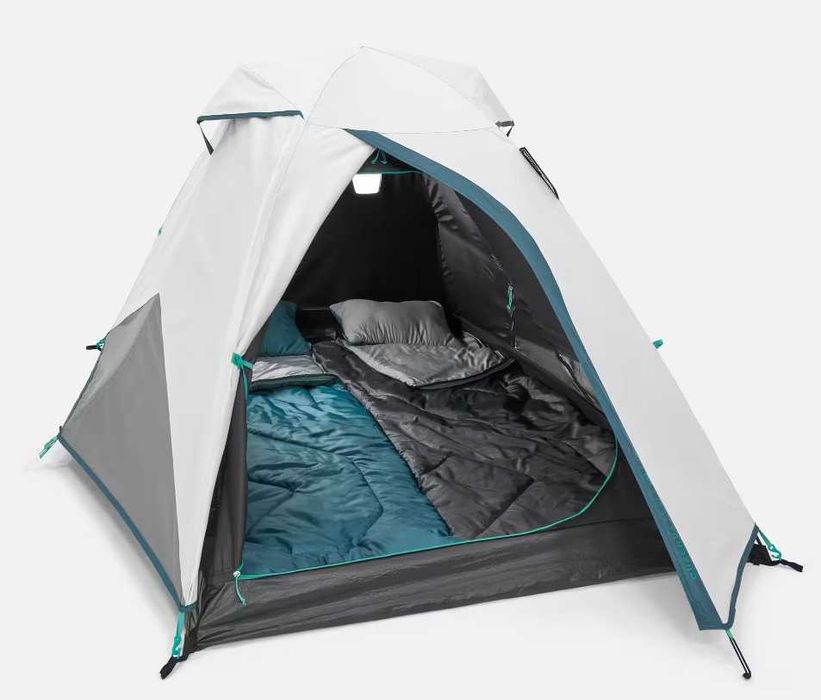 Tenda de campismo 2 pessoas, QUECHUA MH100 Fresh & Black