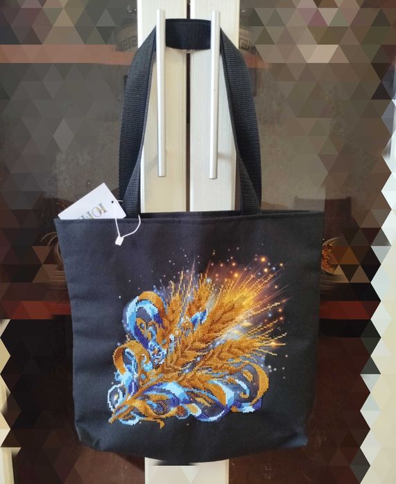 Сумка -  шоппер вишита чеським бісером