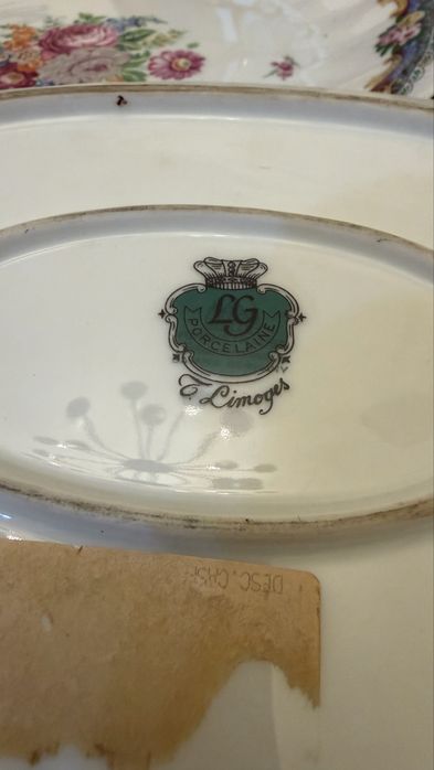 3 travessas procelana  Limoges vintage