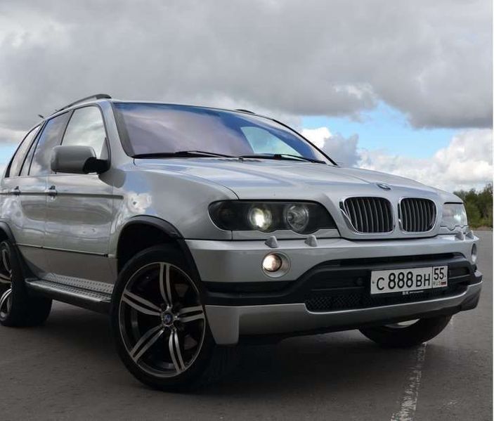 Накладка на передний задний бампер БМВ Е53 Х5  Юбка губа перед BMW е53