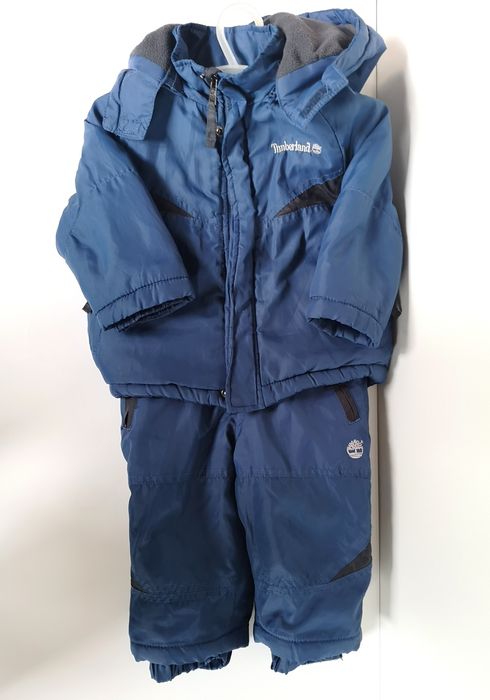 Granatowy kombinezon dwuczęściowy, kurtka ze spodniami Timberland, 18