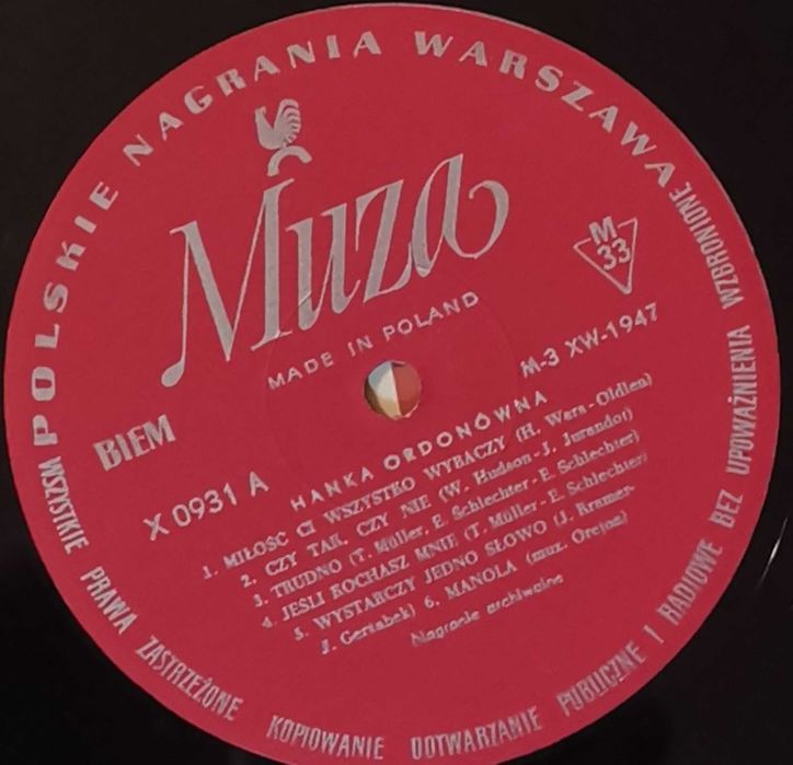 Hanka Ordonówna – Miłość Ci Wszystko Wybaczy...