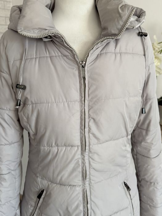 Kurtka damska szara z kapturem S 36