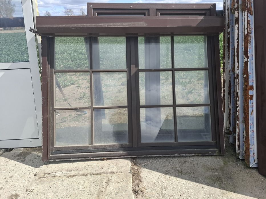 Okna Drewniane ze szprosami – Kolor Brąz (Dąb Bagienny)