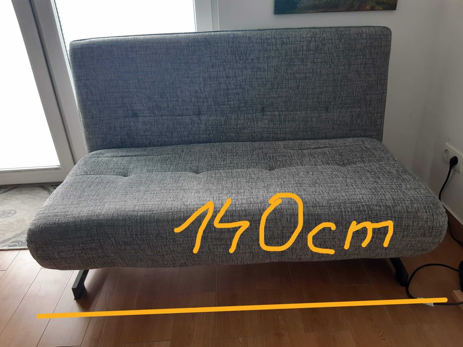 Kanapa Sofa rozkładana z funkcją spania 140 cm