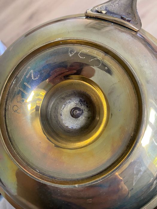 Stary Mosiężny świecznik