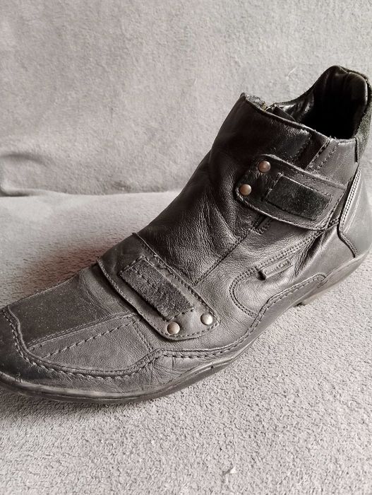 Skórzane botki męskie.