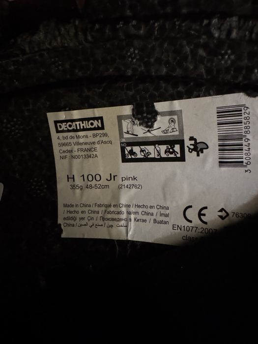 Kask narciarski Wedze różowy dla dziewczynki 48-52cm