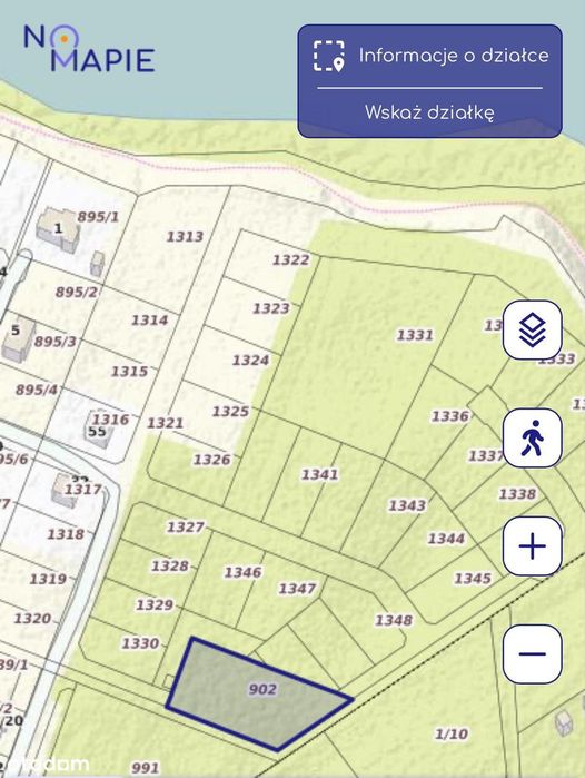 Działka budowlana nad jeziorem o powierzchni 2467 m² - Widok 3
