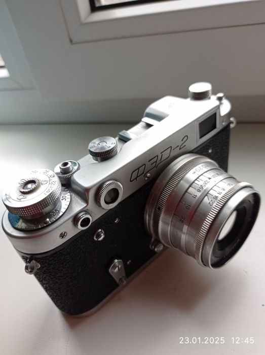 Фотоаппарат ФЄД-2 с объективом Индустар-26м 1:2.8 F=5cm