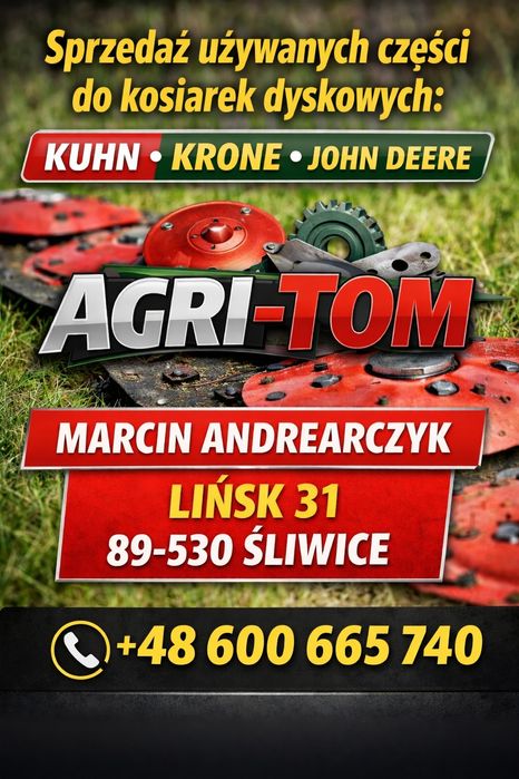 Części do kosiarki kuhn gmd 702, 902 claas disco 3040 plus  3450