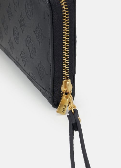 Guess ZANELLE CHEQUE ORGANIZER - Portfel - black