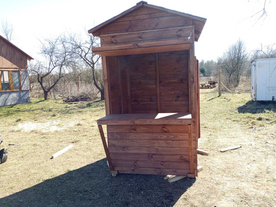 Domek handlowy drewniany,budka handlowa