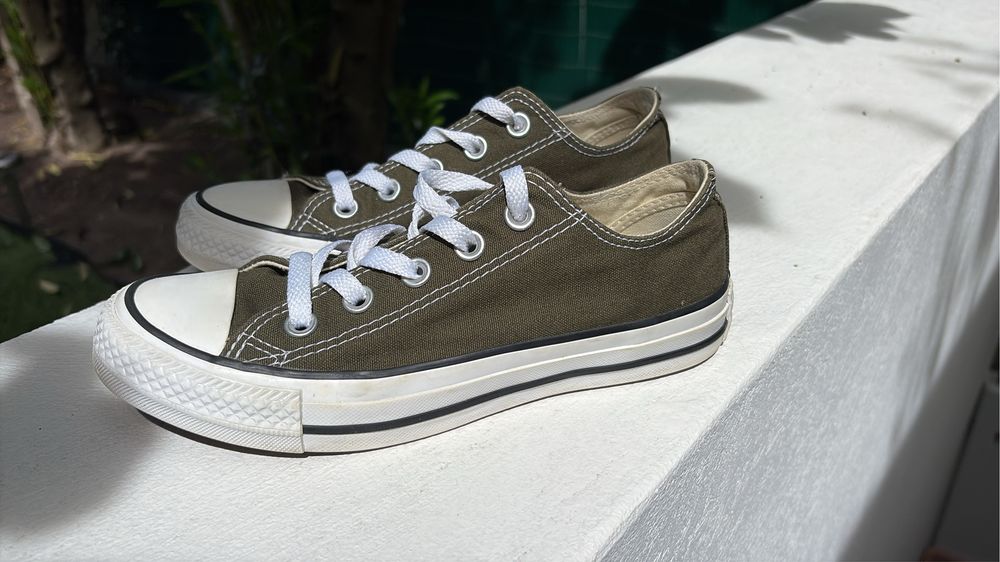 Sapatilhas All Star verde escuro tam 36