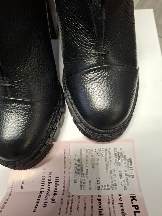 Buty ze skóry naturalnej