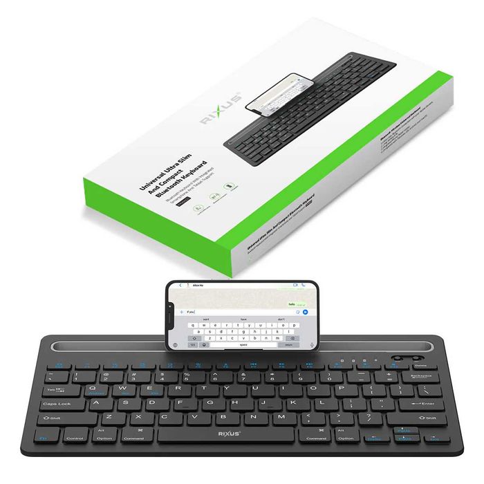 Teclado Bluetooth Universal Ultra Slim para telemóvel Rixus RXWK01