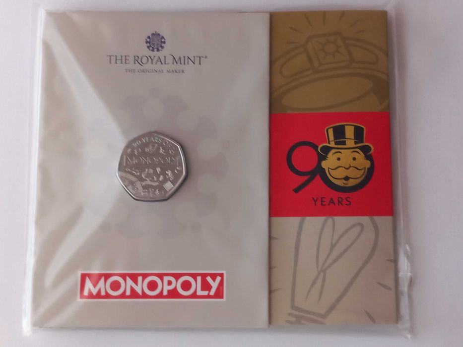 Moeda 50 Pence "Monopólio" 2025