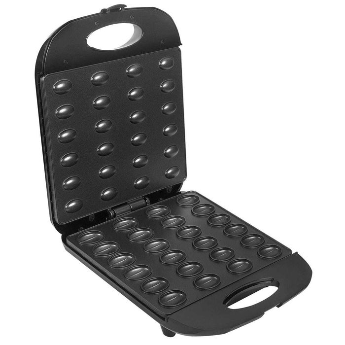 Opiekacz do Ciasteczek Orzeszków Duży 24 Sztuki 1400W Czarny Ciastek