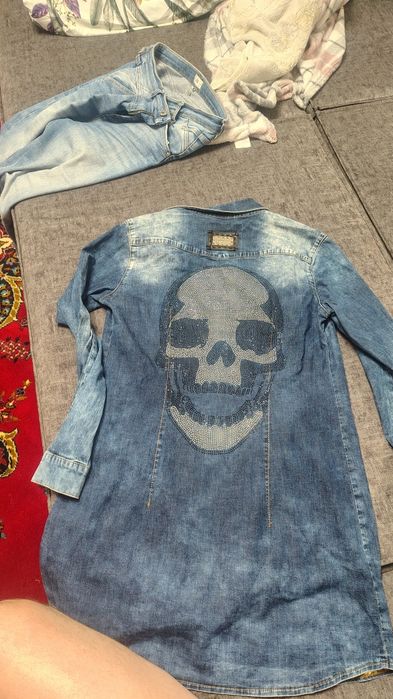 Продам  джинсову сукня philipp plein оригінал s-xs