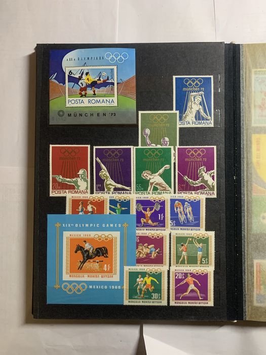 Почтовые марки «Спорт»иностр.не гашен(чистые)