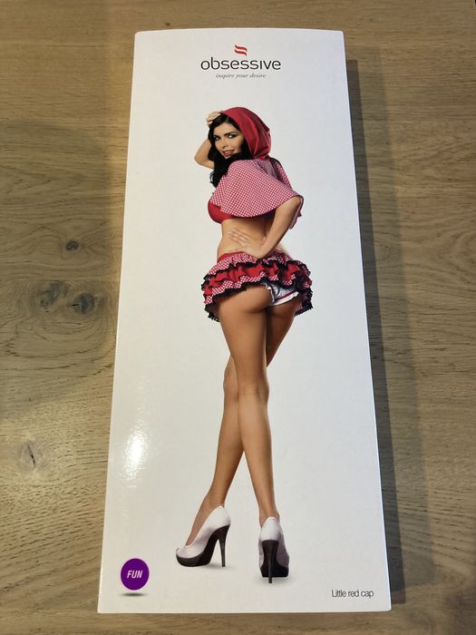 Strój kostium sexy Obsessive Czerwony Kaputrek