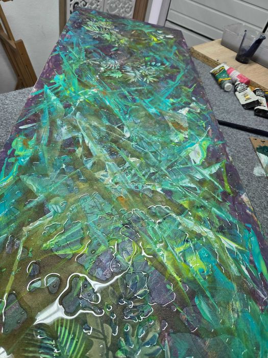 Quadro de José Barbosa - Obra original 140x40 técnica mista
