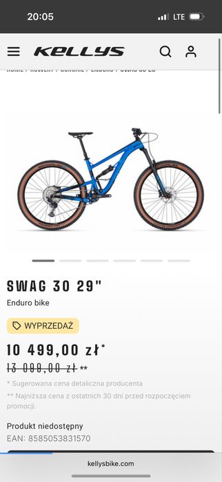 Kellys Swag 30 29’’  2022