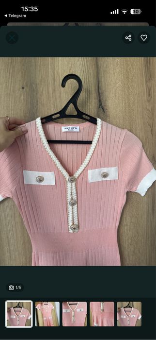 Рожева сукня  Sandro нова