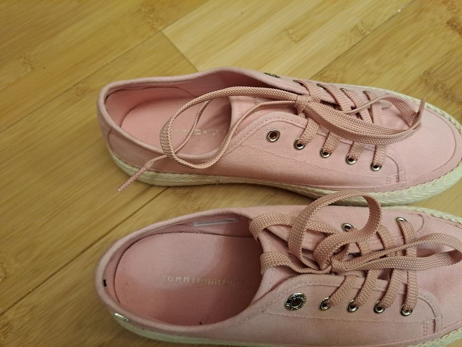 Tommy Hilfiger tenisowki espadryle różowe r.39 nowe