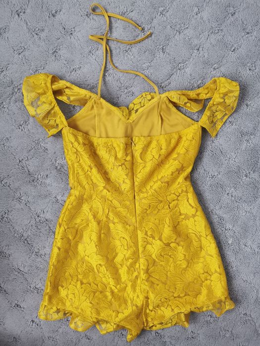 Musztardowy kombinezon Missguided rozm. S