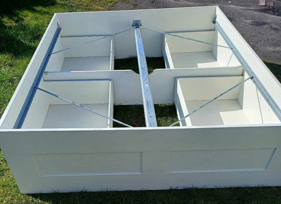 Łóżko sypialniane białe Ikea 160x200