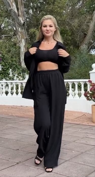 Костюм жатка штани широкі палаццо блуза сорочка XXXL 52-54 р. Maritel