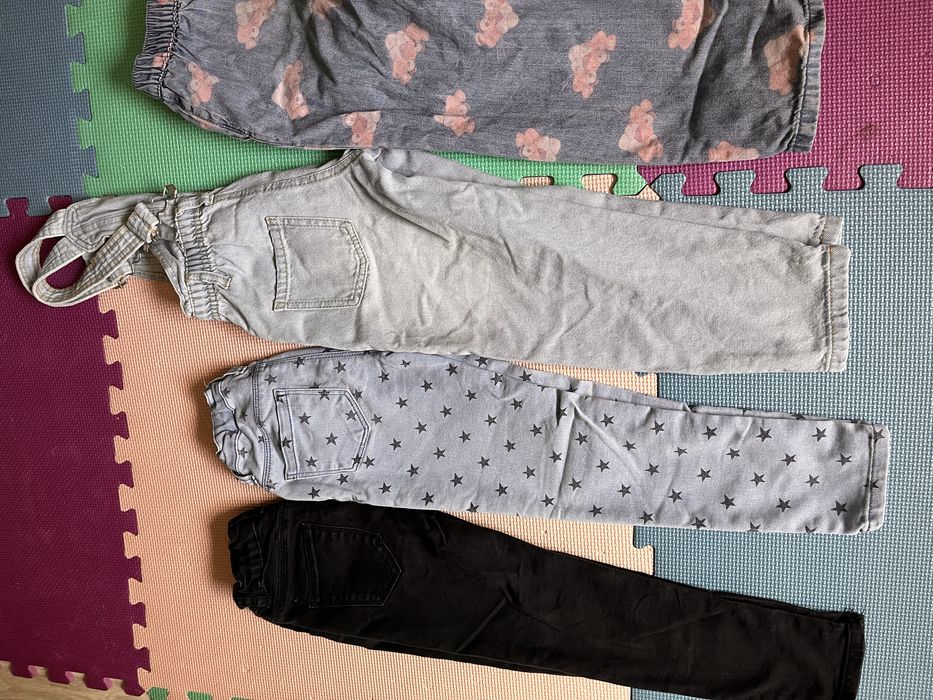 Za wstaw spodni jeans 116 ogrodniczki