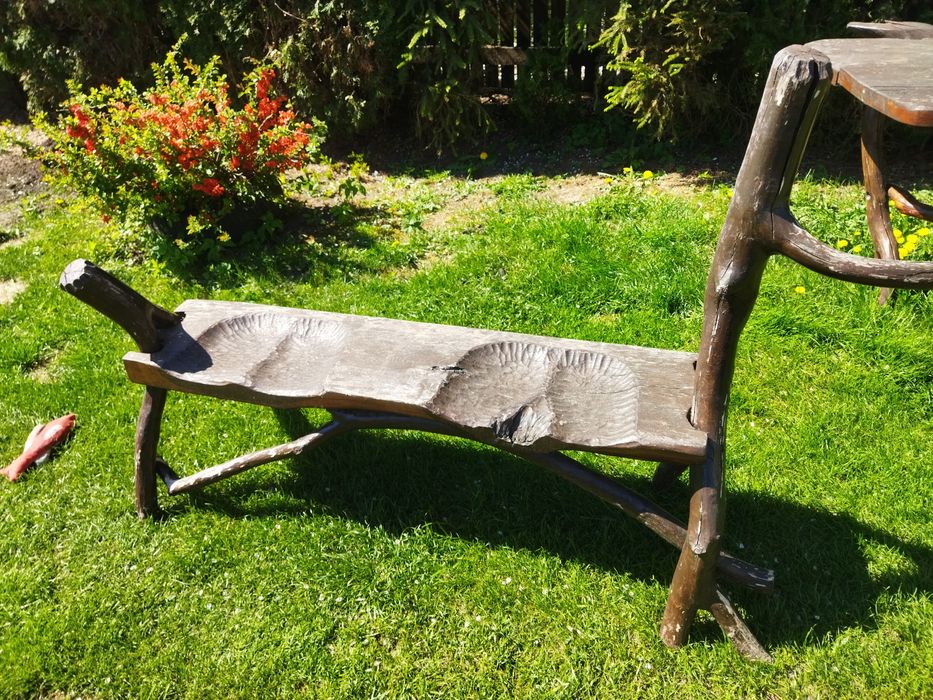 Drewniany Zestaw ogrodowy