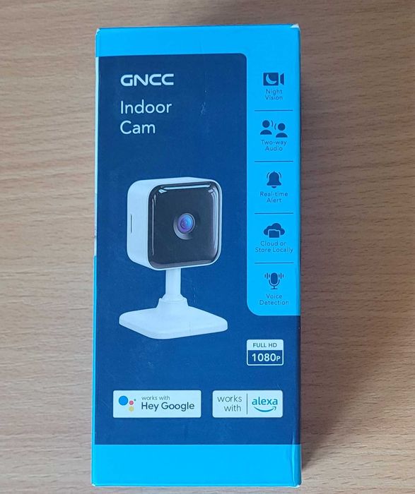 Kamera Wewnętrzna IP WiFi GNCC GC2 1080p Full HD Google Ass Alexa noc