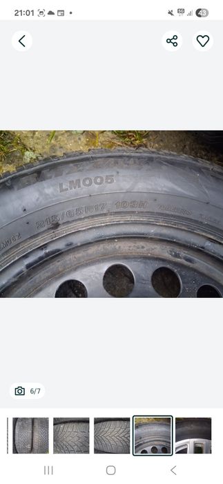 Opony Zimowe ""  "17" 215×65