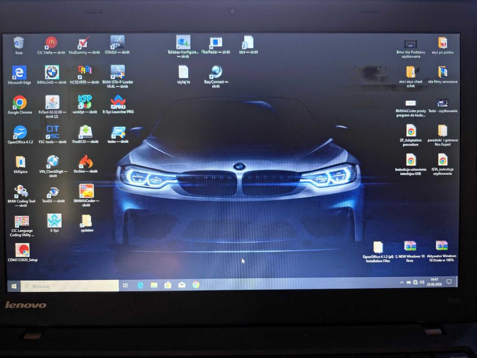 Laptop diagnostyczny do BMW  ISTA Wersja Polska ISTA-P Instrukcje