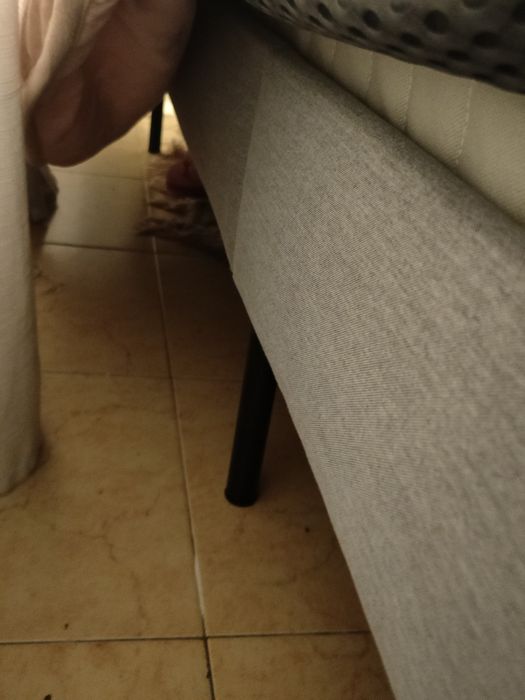 Cama Slatum IKEA Cinza claro