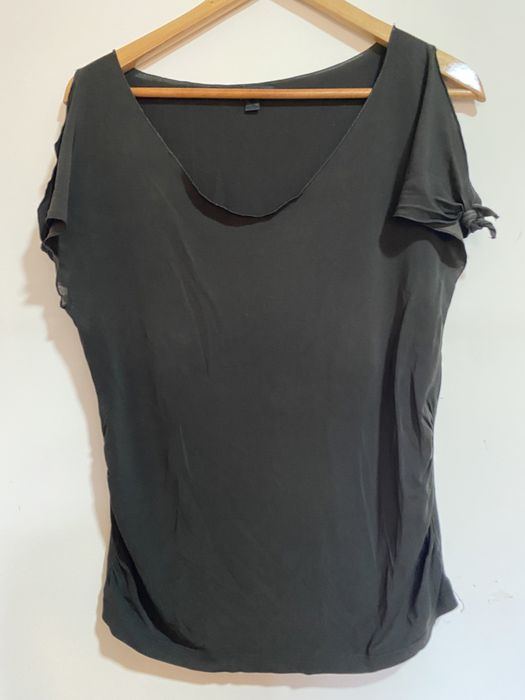 Blusa preta de licra