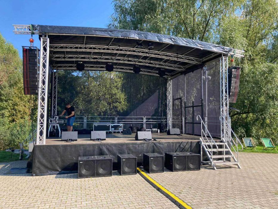 Wynajem Scena Mobilna Hala Namiotowa
